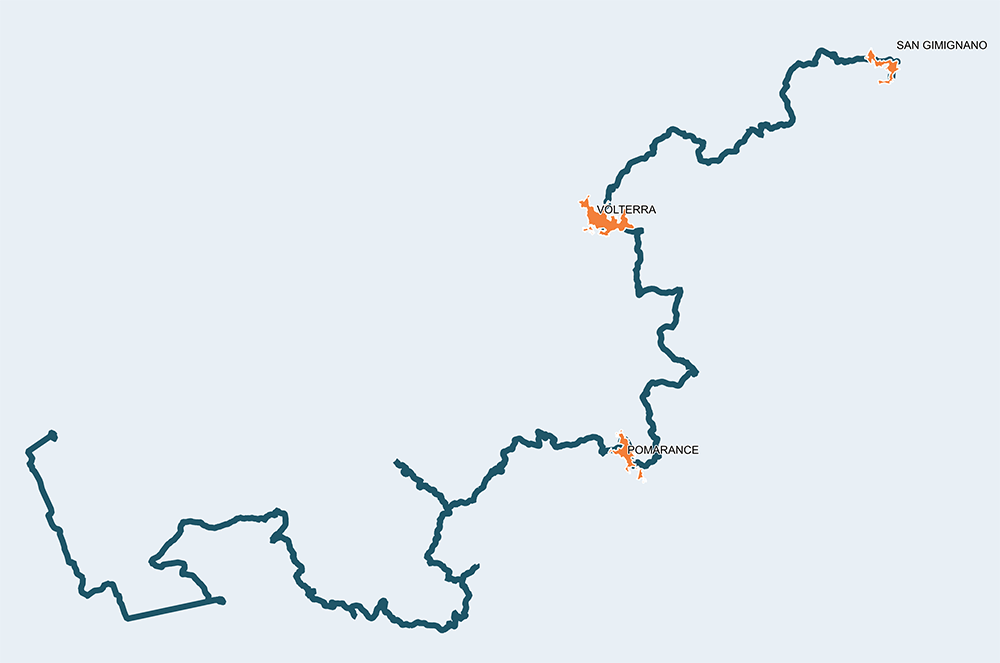 Via Francigena mare in bici