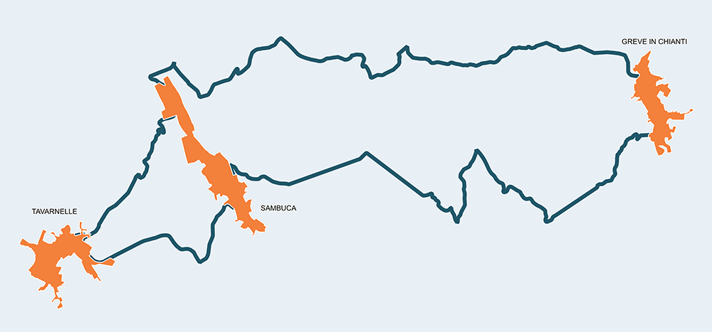 Tavarnelle > Passignano > Greve gravel